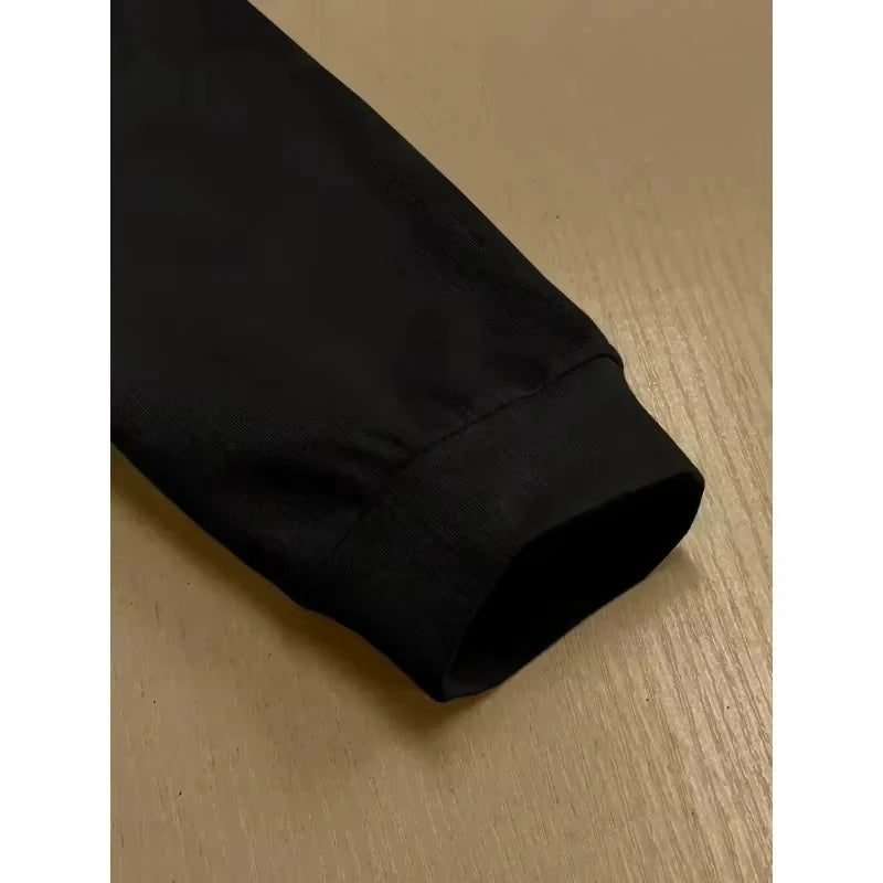 hochwertiger, bedruckter, schwerer Kapuzenpullover für Herren, trendig, langärmlig, elegant