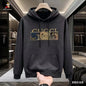 Lockere Baumwoll-Hoodies mit hochwertigem Print für Herren und Damen Herbst und Winter