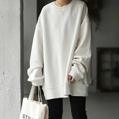 Lockere Herren- und Damen-Paar-Hoodies Rundhals-Pullover Koreanischer Stil Hohe Qualität Herbst und Winter Neue elegante Mode