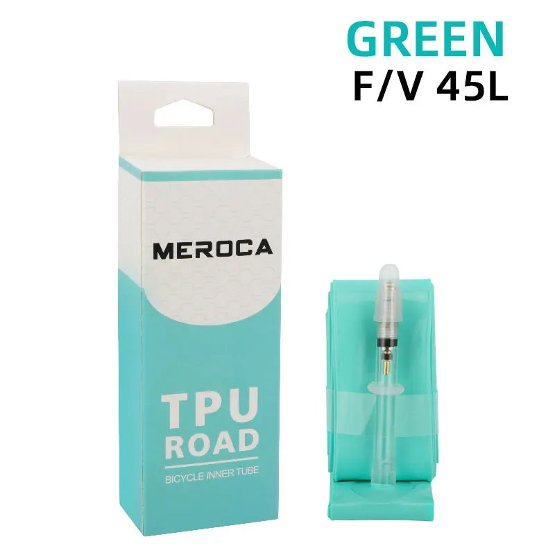 MEROCA Rennrad TPU-Schlauch 700x23-32C FV 45L/65L/80L Ultraleichter Rennradschlauch