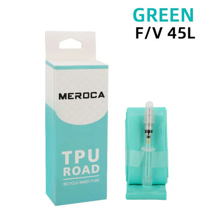 MEROCA Rennrad TPU-Schlauch 700x23-32C FV 45L/65L/80L Ultraleichter Rennradschlauch