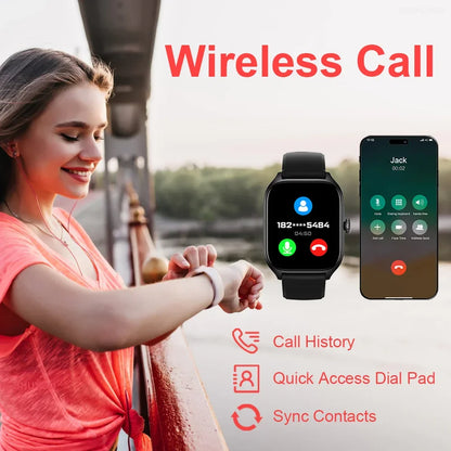 LAXASFIT Neue H9 Promax Smartwatch Zifferblatt zum Annehmen von Anrufen Kalorien-Tracking Herzfrequenz-Oximetrie-Überwachung Bluetooth Smartwatch