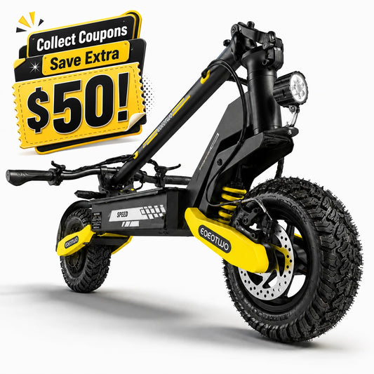 EOEOTWO 1200W Off-Road Electric Scooter 48V