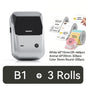 NIIMBOT B1 Portable Thermal Printer With Tapes 2 Inch Adhesive Label Printer Mini Bluetooth Sticker Maker Support Smartphones PC