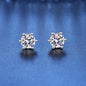 VVS1 Moissanite Studs | D Color 925 Silver GRA