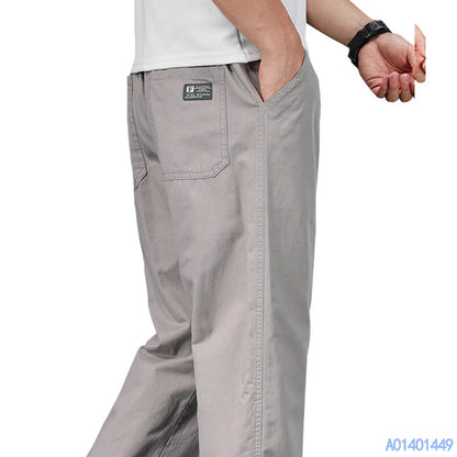 Herren Freizeithose Übergröße Relaxed Fit Baumwollhose Elastischer Bund Kordelzug Jogginghose Herren Jogger Hose Sommer Frühling