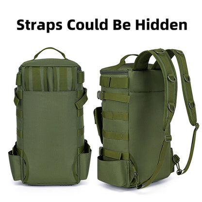 Taktischer Angelrucksack, Gerätetasche mit Rutenhaltern, Angelausrüstung, Molle, Camping, Wandern, Multifunktionale Outdoor-Tasche