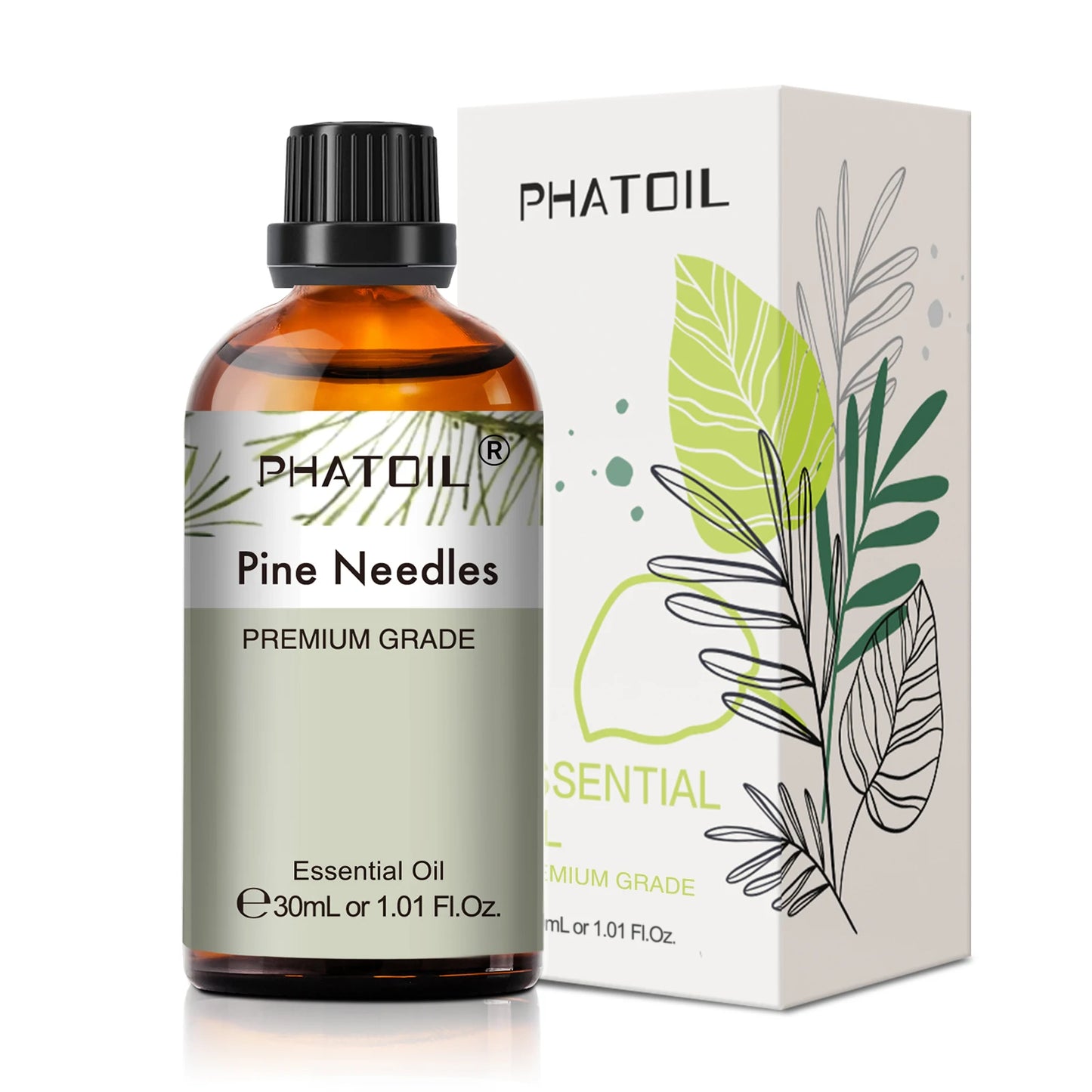 PHATOIL 1 Stk. Ätherisches Aromatherapieöl 30ml Zitrone Eukalyptus Lavendel Bergamotte Jasmin Wacholder Rose Vanille Ätherisches Aromaöl