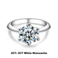 AnuJewel 1ct 2ct 3ct 5ct D Color Moissanite Engagement  Ring for Women 925 Sterling Silver Gold Plated Solitaire Rings Wholesale