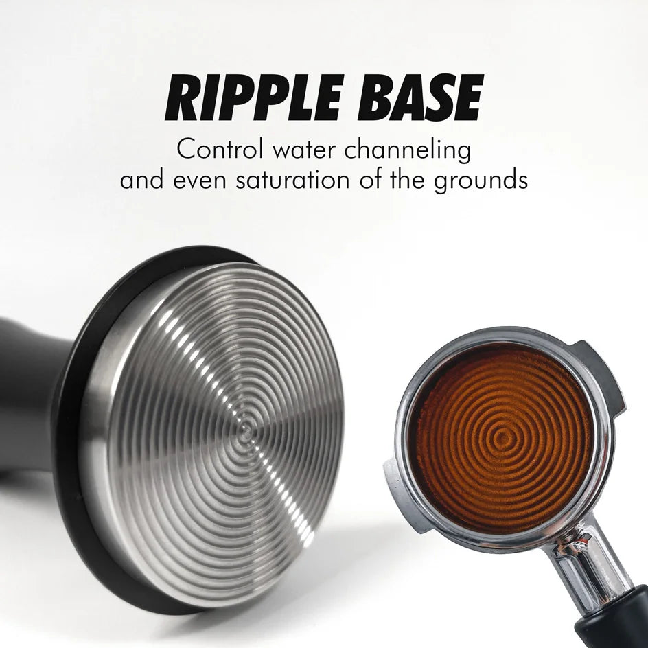Kaffeetamper 58mm 54mm 51mm Ripple Base Leveling Konstanter Druck Kalibrierte Federbelastete Barista Werkzeuge Espresso Zubehör