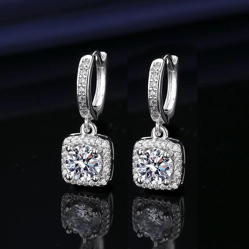 Moissanite Small Hoop Earrings Lab Diamond Hoop Huggies Earrings Sterling Silver Cartilage Earrings for Women Girls Teens