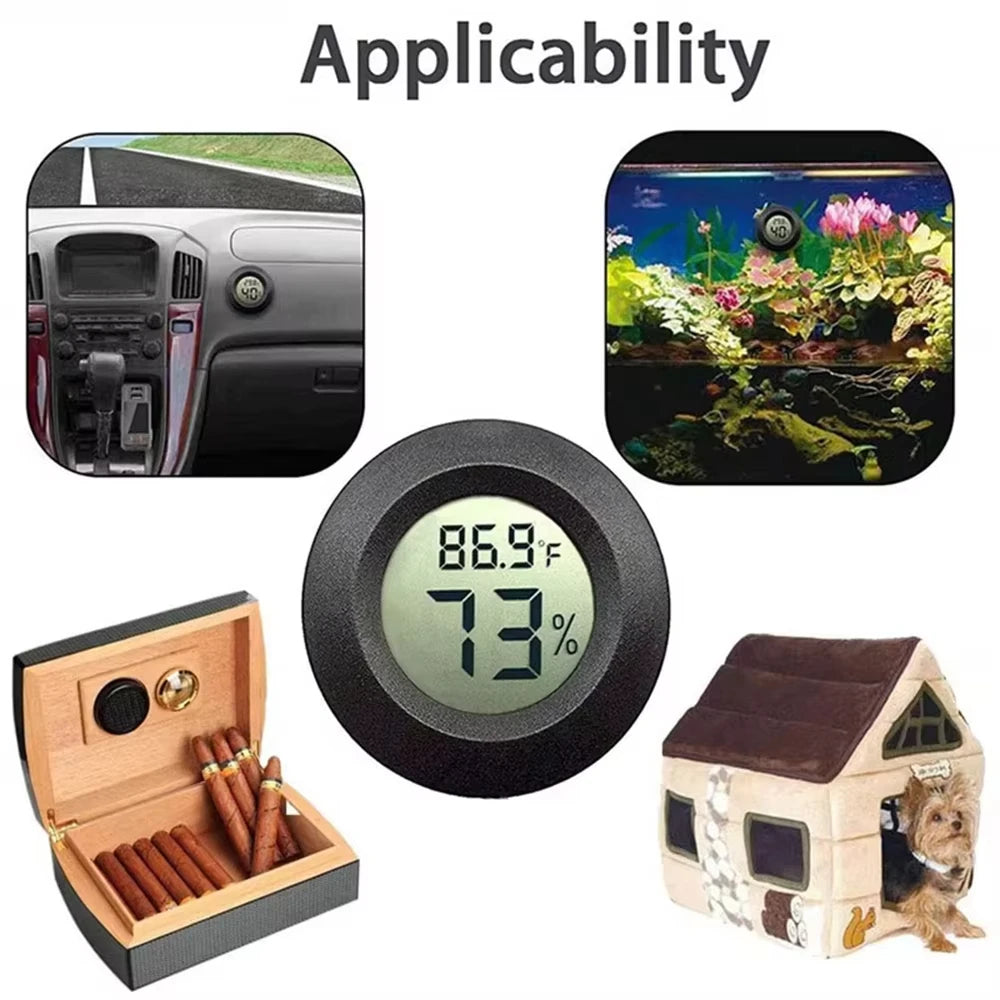 4PCS LCD Digital Thermometer Hygrometer Indoor Room Electronic Temperature Humidity Meter Sensor Gauge Weather Station Home ﻿
