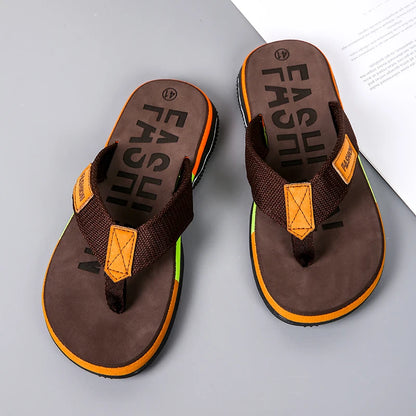 Hochwertige grüne Herren-Flip-Flops für den Sommer, rutschfeste Badesandalen für Herren, Outdoor-Flip-Flops, modische Pantoletten für Männer, Chinelo Masculino