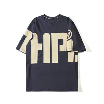 Men's Oversized Alphabet Print T-Shirt | 5XL