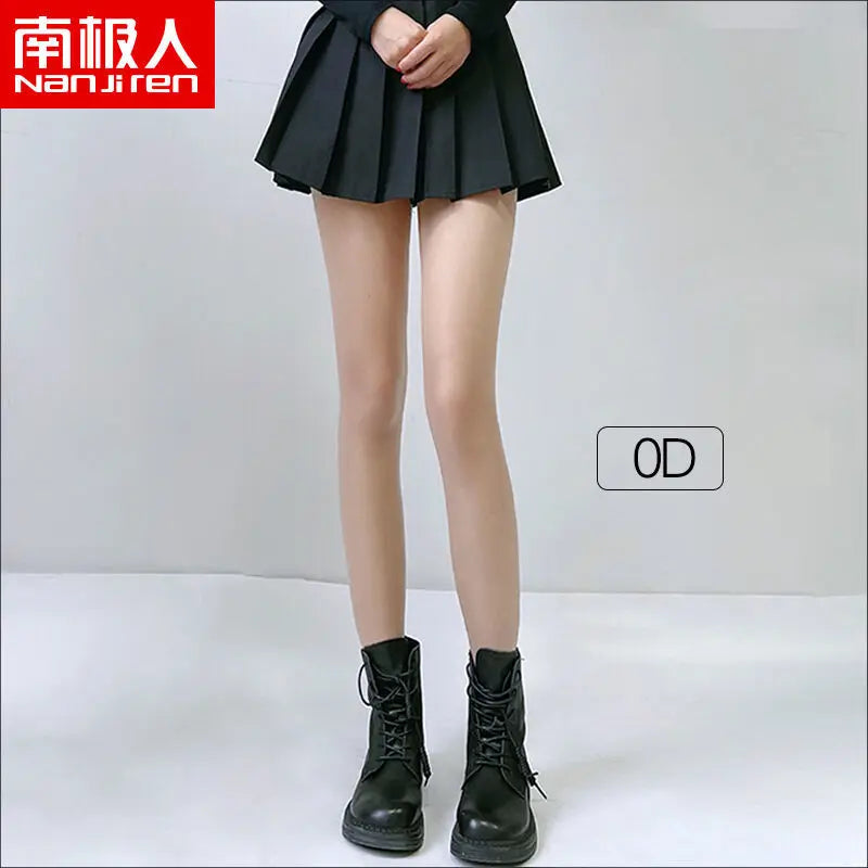 Women JK Black Stockings 6 Thickness Skin Silk Pantyhose Summer Ultra Thin Anti-hook Silk Nylon Stocking Female Sheer Tights