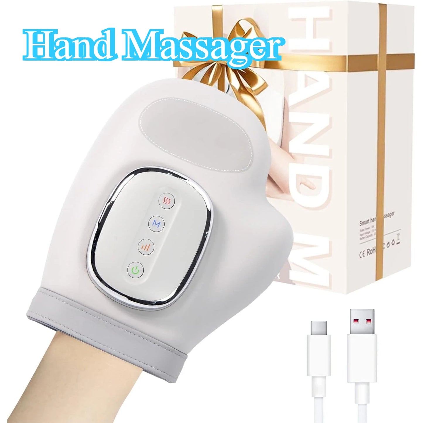 Hand Massager with Heat & Compression - Carpal Tunnel