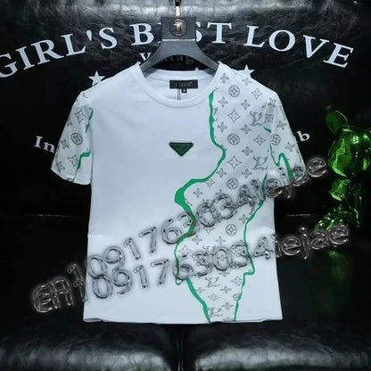 Comfortable Casual Quick-Drying T-Shirt for Men And Women 3D Printed High-End Streetwear Short-Sleeved Sports Moto Top