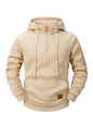 2025 Autumn/Winter Men's Hoodie Fashion Casual Sports Hoodie Retro Harajuku Long Sleeve Zipper Multi Pocket Loose Street Wear