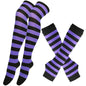 1 Set Damen Mädchen Overknee Lange Gestreifte Bedruckte Oberschenkelhohe Baumwollsocken Armstulpen Handschuhe Süße Niedliche Plus Size Overknee-Socken