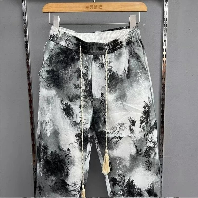 Herren Haremshosen Herren Herren Sweat-Hosen Freizeithosen Herren Herrenbekleidung Bequeme lockere Hosen