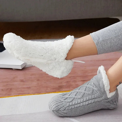 Thickened Thermal Women Mens Slipper Socks New Winter Warm Short Cotton Home Sleeping Soft Non Slip Grip Fuzzy Floor Sock Fluffy