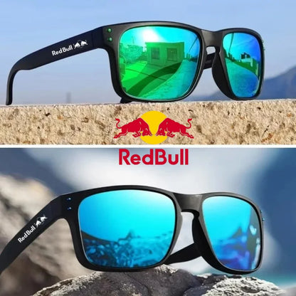 Red Bull Fashion F1 Polarisierte quadratische Sonnenbrille für Damen und Herren Hochwertige Verarbeitung Sonnenbrille UV-Schutzbrille