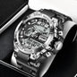 Digitale Herren-Stahl-Militär-Armbanduhr LED Quarz-Uhr Sportuhr Herren Große Uhren Herren Relogios Masculino
