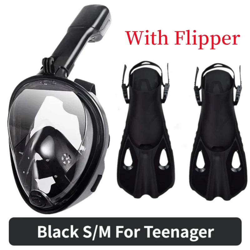 Full Face Diving Snorkel Mask – Anti-Fog Adults & Kids