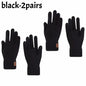  4colors Winter Warm Gloves Touchscreen Unisex Knit Finger Gloves Machine Washable Ideal for Travel Cycling Sports