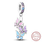 Charm 925 Sterling Silver Pink Pendant Charm Fit Original Charm Bracelet Necklace Beads DIY Jewerlry Accessories