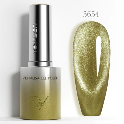Venalisa TPO Free Hema Free 10ml Winter Nails Warm Coffee Cat Eye Nail Gel Polish Magnet Soak Off UV LED Semi Permanent Nail Gel