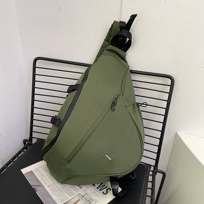 Brusttaschen für Herren, große Kapazität, Herren-Brusttasche, lässige Reise-Umhängetasche, Nylon-Aufbewahrungs-Schultertasche, Studentenrucksäcke