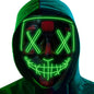 LED Light Up Halloween Mask Scary Cosplay Mask Festival Masquerade Carnival Party Costume Gift