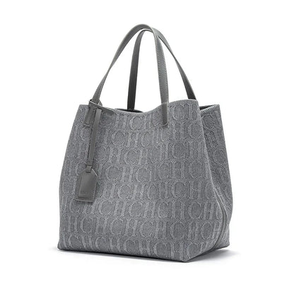 CH Damen Umhängetasche Mode Klassisch Neu Reinfarbene Außentasche Damen Handtasche Hochwertige Verarbeitung Große Kapazität Handtasche