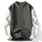 Sweater Men Autumn Winter Casual O-Neck Fashion Patchwork Long Sleeve Knitted Pullovers Mens Youthful Vitality Knit Sweaters