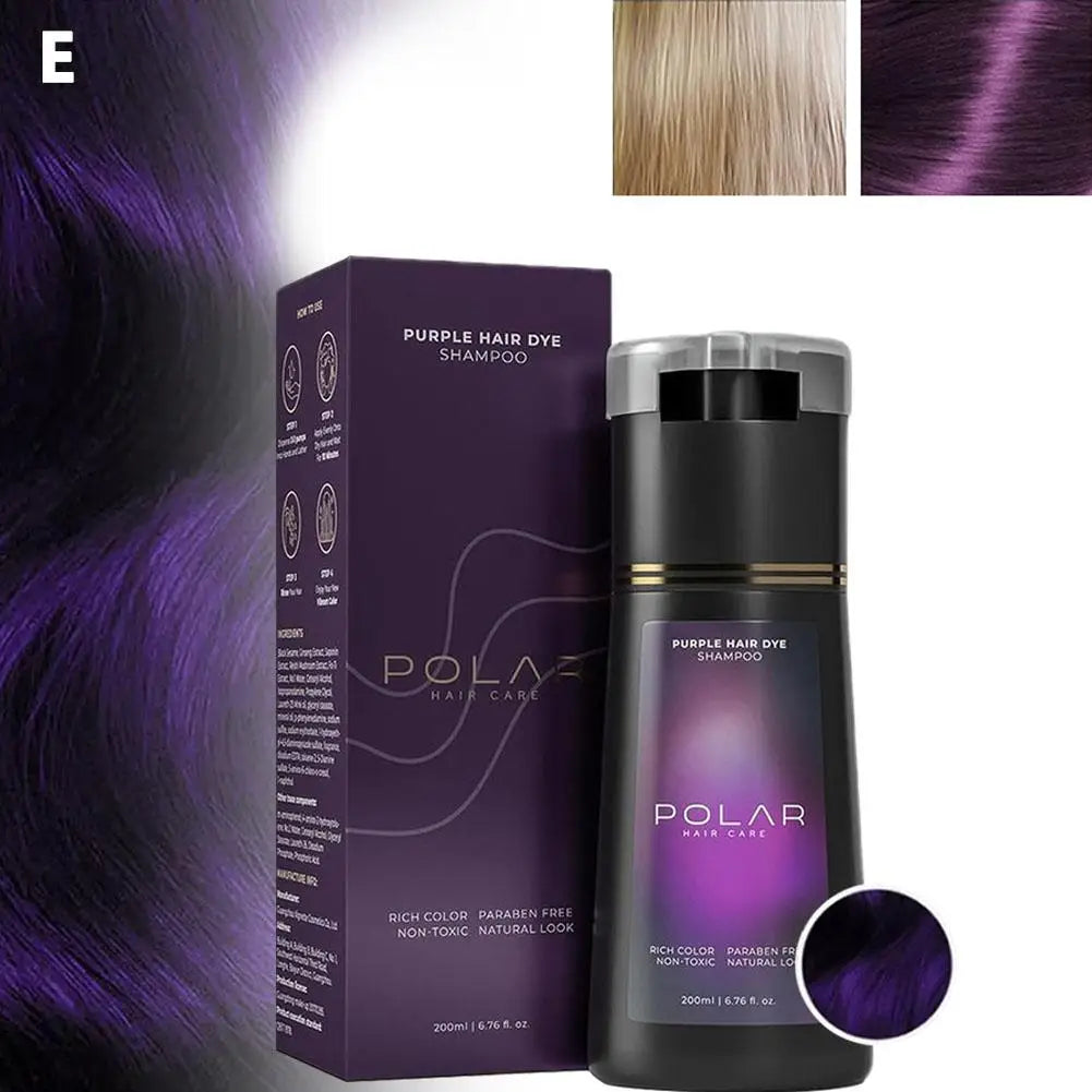 Haarfärbe-Shampoo 3-in-1 Instant Haarfärbe-Shampoo pflegend langanhaltende Farbe für Frauen & Männer Grauhaarabdeckung 200 ml