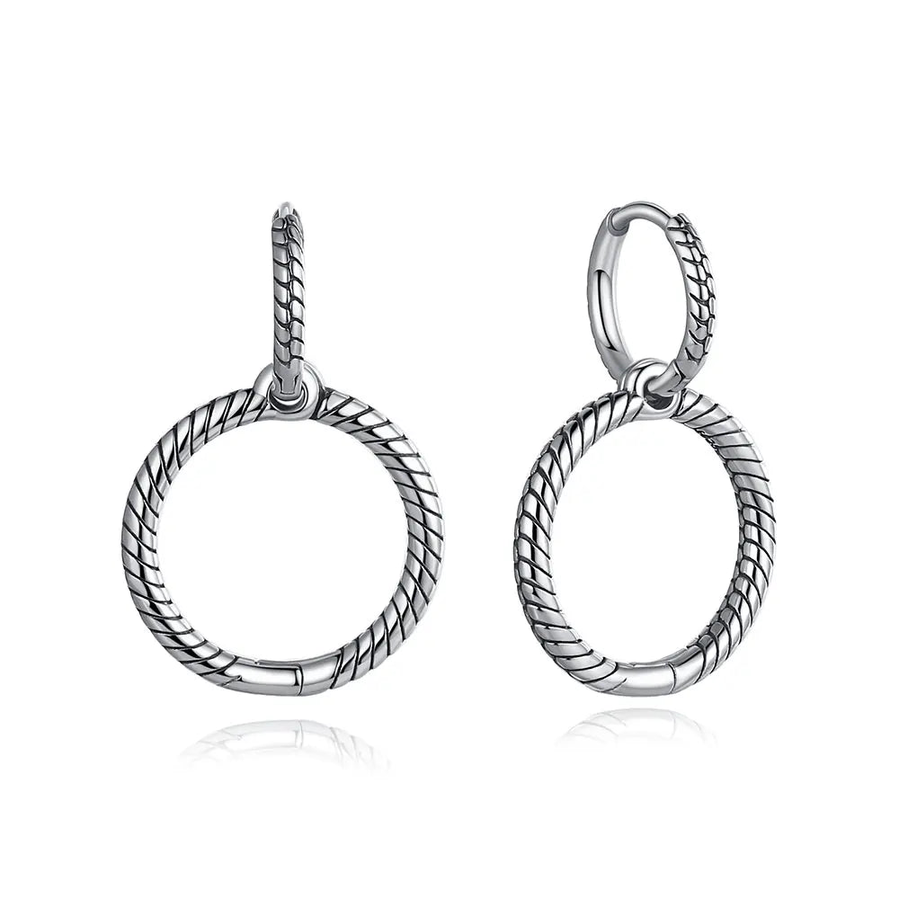 Original 925 Sterling Silber Ohrringe 2025 Stecker Creolen Kristall Ohrringe für Damen Roségold Krone Herz Unendlichkeit Biene Ohrring Schmuck