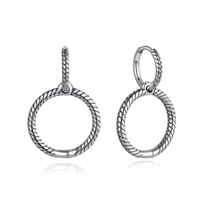 Original 925 Sterling Silber Ohrringe 2025 Stecker Creolen Kristall Ohrringe für Damen Roségold Krone Herz Unendlichkeit Biene Ohrring Schmuck