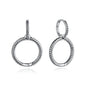Original 925 Sterling Silber Ohrringe 2025 Stecker Creolen Kristall Ohrringe für Damen Roségold Krone Herz Unendlichkeit Biene Ohrring Schmuck