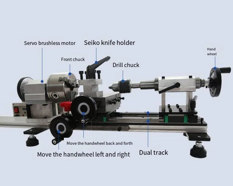 Unterhaltung im Freien Horizontale Holzdrehmaschine mit variabler Geschwindigkeit zur Reparatur von Billardqueues für Snooker-Billard-Queues Reparatur-Drehmaschine
