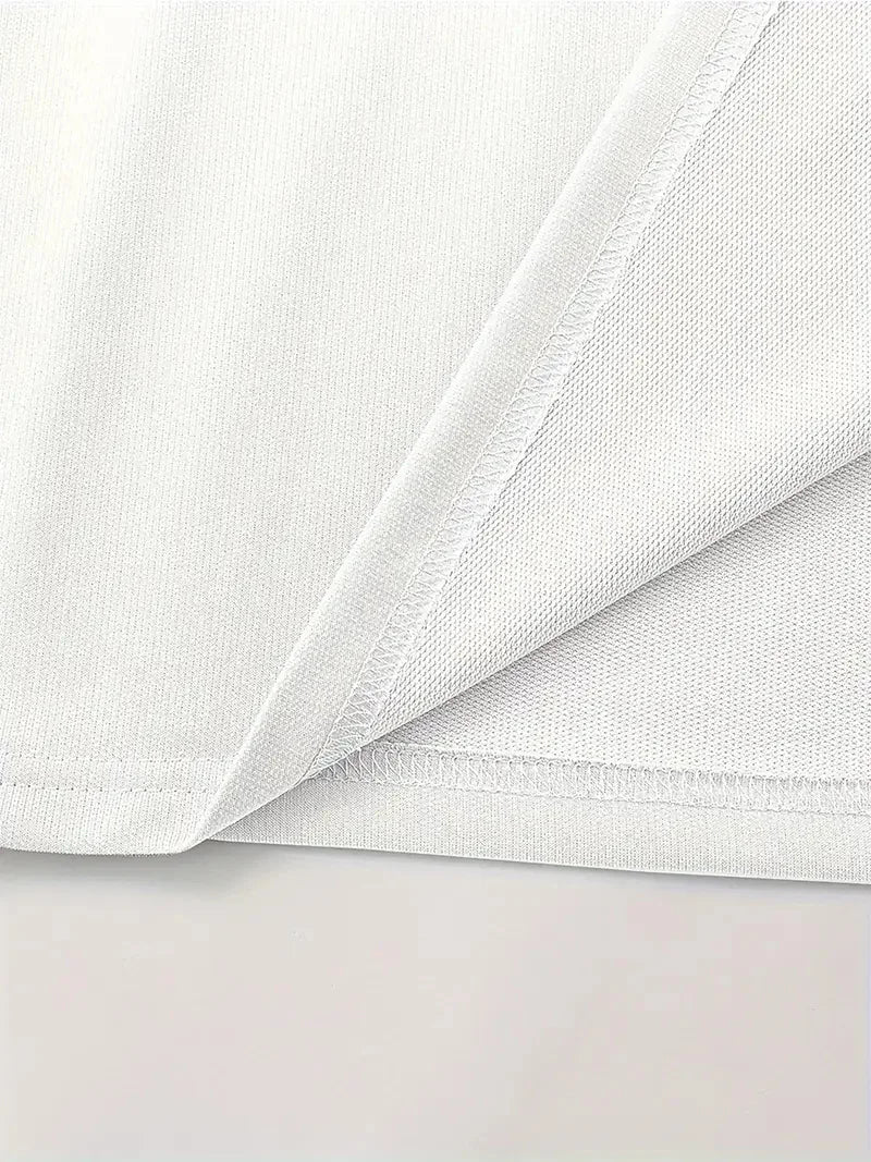 Men's summer 100% pure cotton fashionable casual sports loose angel pattern letter print round neck short sleeved T-shirt top