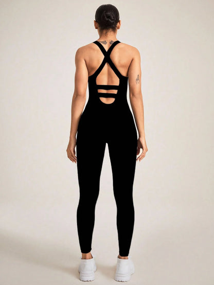 Nahtloser Shapewear-Body für Damen mit Bauchkontrolle, rückenfreier Body Shaper mit überkreuzten Trägern, Damenunterwäsche & Shapewear