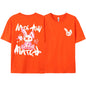 Pink Ragdoll Rabbit Harajuku Print T-Shirt Men Loose Oversize  Clothing Hip Hop Casual Short Sleeve S-XXXL Cotton T-Shirt Couple
