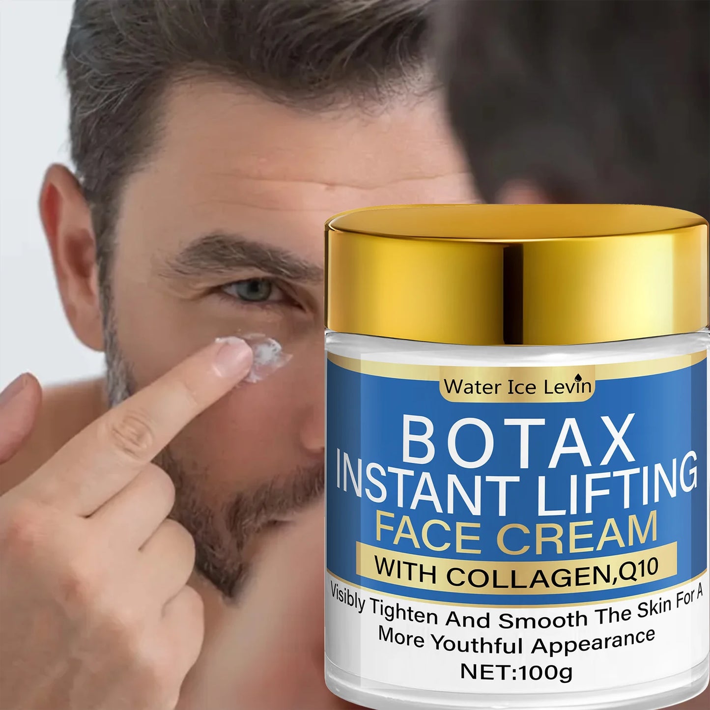 Anti Aging Face Cream 1+1 Pack 100g with Collagen Q10 Ceramide Vitamin C Instant Lifting Moisturizes Wrinkles Cheap