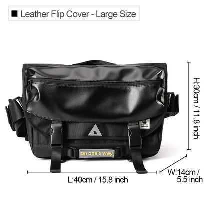 Men's Waterproof Crossbody Messenger Bag Anti-Theft