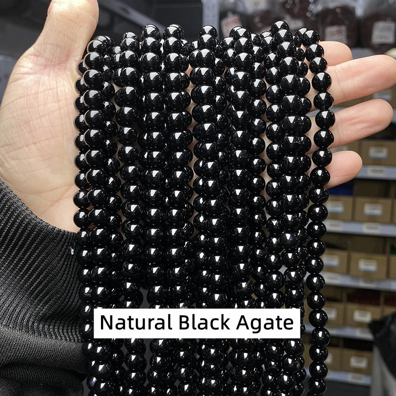 Natural Stone Golden Obsidian Bead Irisation Round Loose Spacer 4 6 8 10 12mm For Jewelry Making