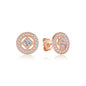 Original 925 Sterling Silber Ohrringe 2025 Stecker Creolen Kristall Ohrringe für Damen Roségold Krone Herz Unendlichkeit Biene Ohrring Schmuck