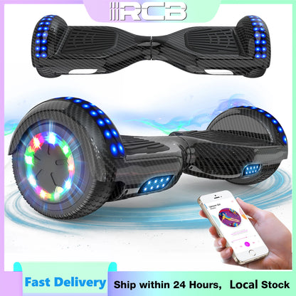 RCB 6.5" Hoverboard with Bluetooth Speaker & LED Lights