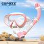 COPOZZ Professional  Diving Mask Full Vision Mask Underwater Snorkel Mask Set Swimming Snorkel HD Anti Fog Diving Equipment