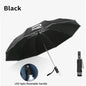 Car Led Light Automatic Folding Windproof Sunshade Umbrella For Volkswagen R Touareg Tiguan Magotan GTI Golf Passat Arteon Polo